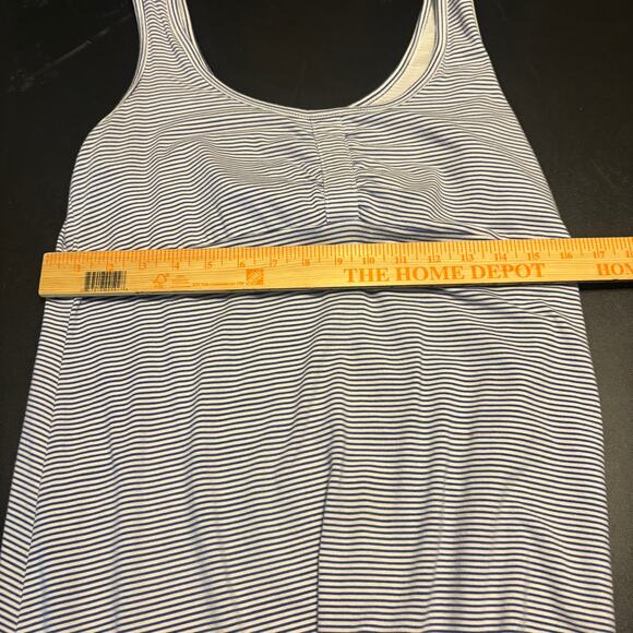 Carve Designs Blue White Striped Dress Women's Size Large L Sleeveless Tank Bra - Picture 4 of 8